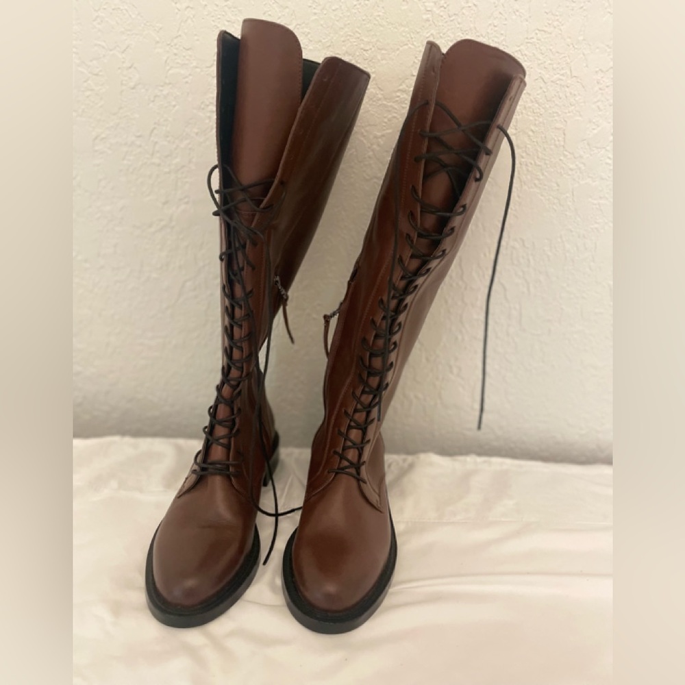 Nance Tall Lace Up brown Boot Sam Edelman boots Size 7